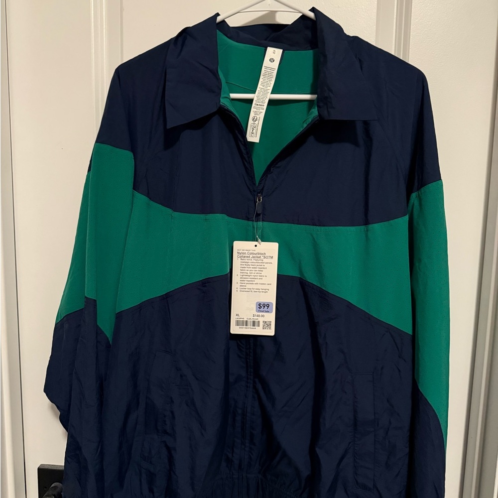 NWT Lululemon XL Colorblock Windbreaker Jacket